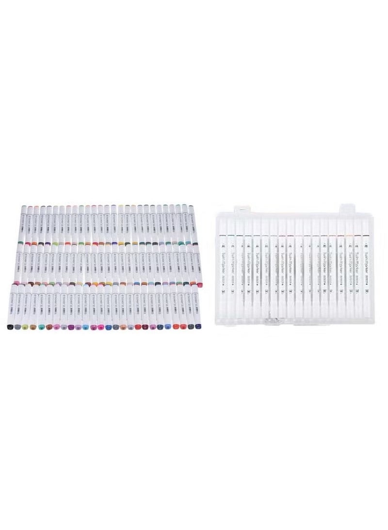 Huitich Acrylic 80-Color Marker Set – Acrylic Paint Pens for Creative Projects - Image 1