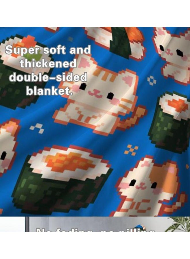 عام بطانية رقيقة من الفانيلا (حرارة ومريحة، ومناسبة للنوم واستخدام اللعبة والغبار والرمل) 150 سم * 200 سم - 365 - Image 5