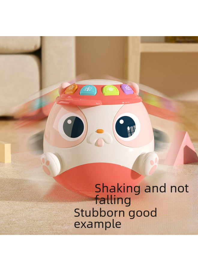 لعبة طبلة موسيقية غير قابلة للانقلاب للأطفال، لعبة تعليمية مبكرة متعددة الوظائف للأطفال من عمر 0 إلى 1 سنة، من شركة Chenghai Toys - اللون: كأس صوت وضوء 【صندوق هدايا】 موفاكو أصفر - Image 3