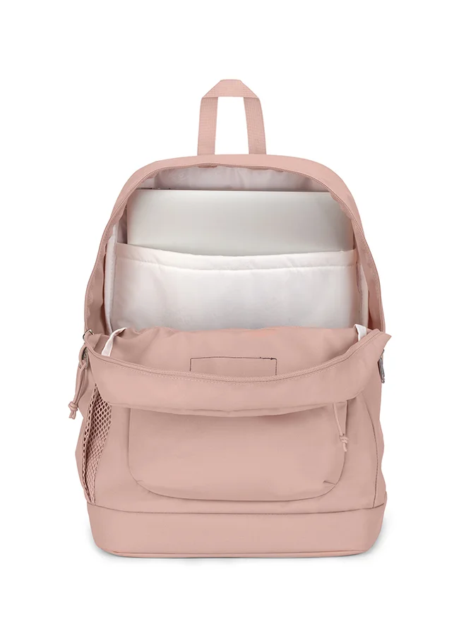 JANSPORT Cross Town Plus Medium Laptop Backpack - Misty Rose
