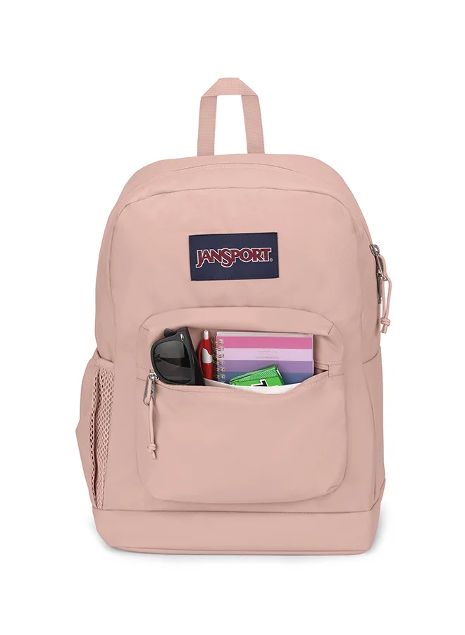JANSPORT Cross Town Plus Medium Laptop Backpack - Misty Rose