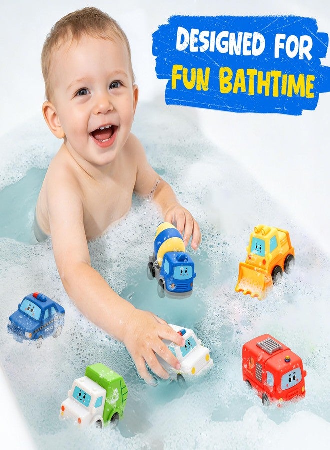 TOHIBEE 6 Pack Mold Free Baby Bath Toys for Kids Age 1-3, Floating Bathtub Toys - Image 2
