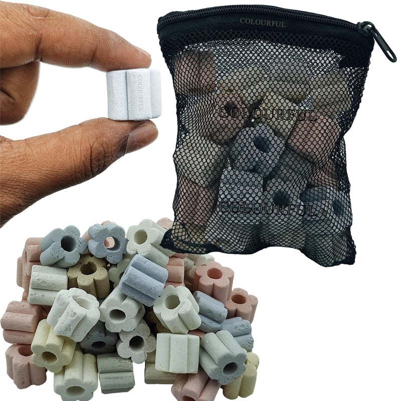 colourful - Aquarium Filter Media | Improved Water Quality and Healthy Fish Tanks (450g, Colour Flower Ceramic Rings) - Image 1