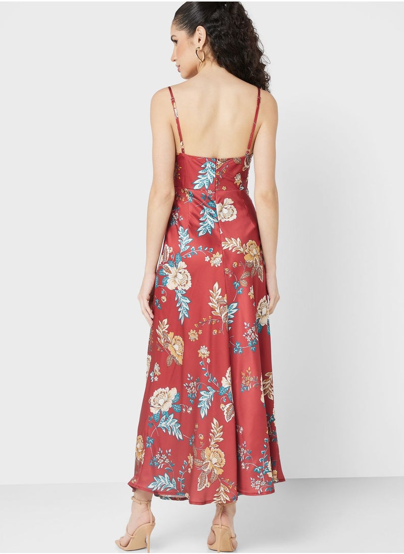 ELLA - Strappy Printed Dress - Image 1
