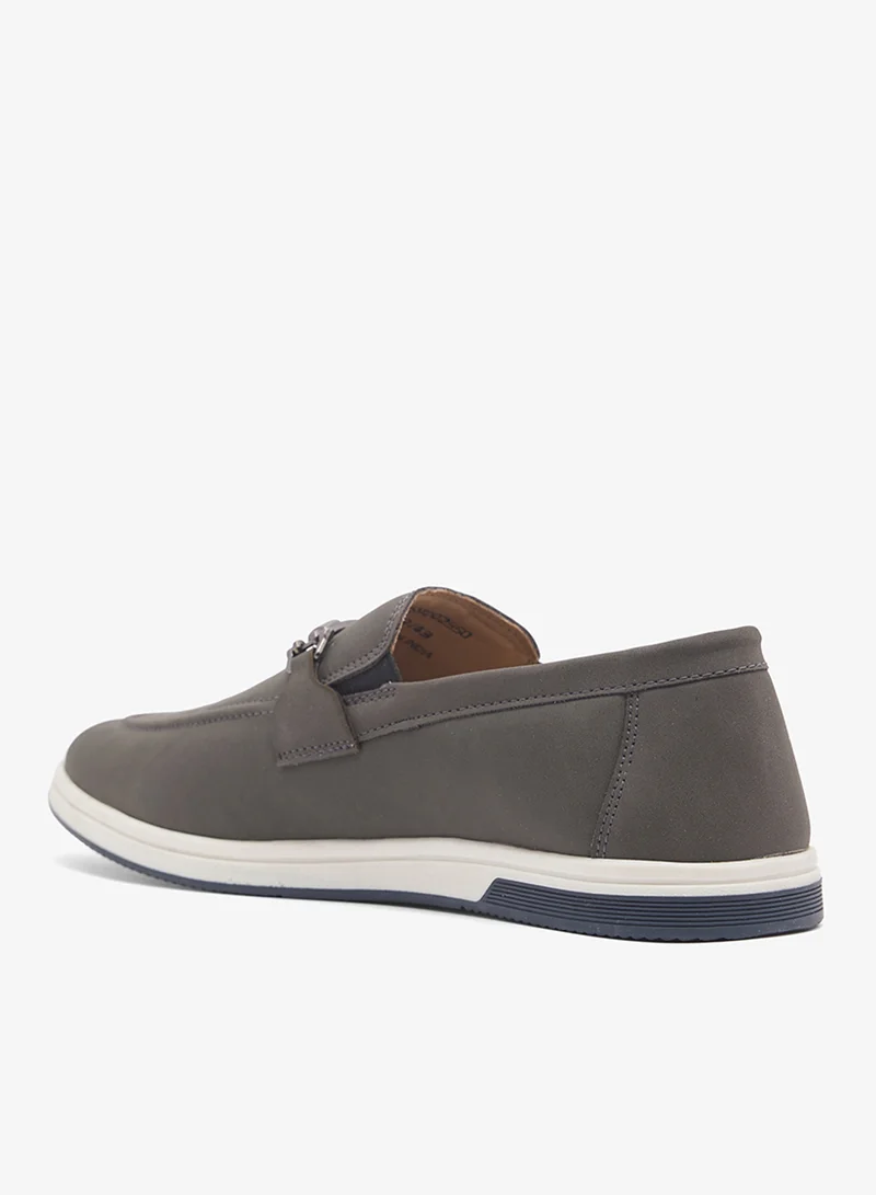 روبرت وود Trim Detail Casual Nubuck Slip On Loafers