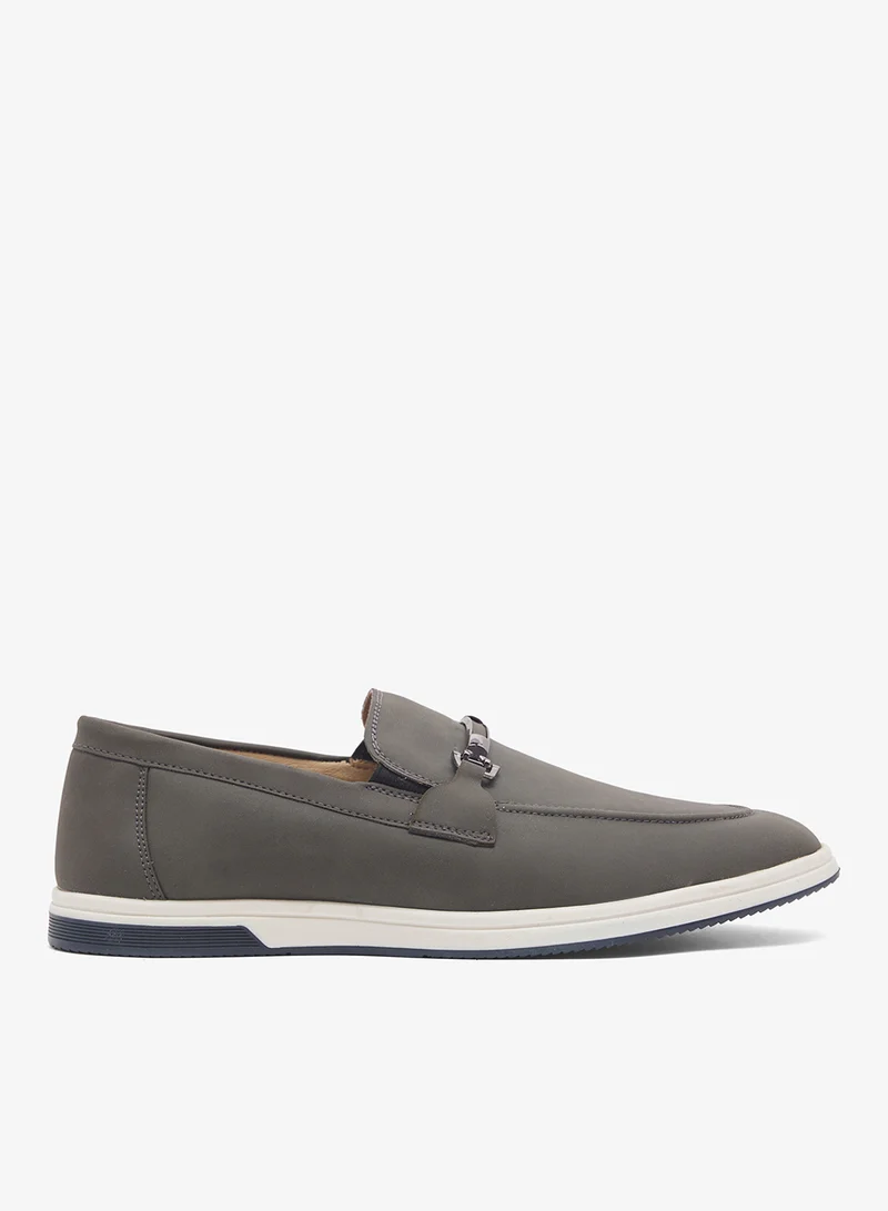 روبرت وود Trim Detail Casual Nubuck Slip On Loafers