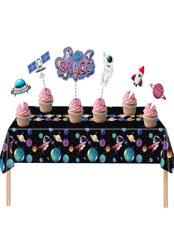 TOYXE Space Theme Cake Topper Pack of 6 Pcs - Image 2