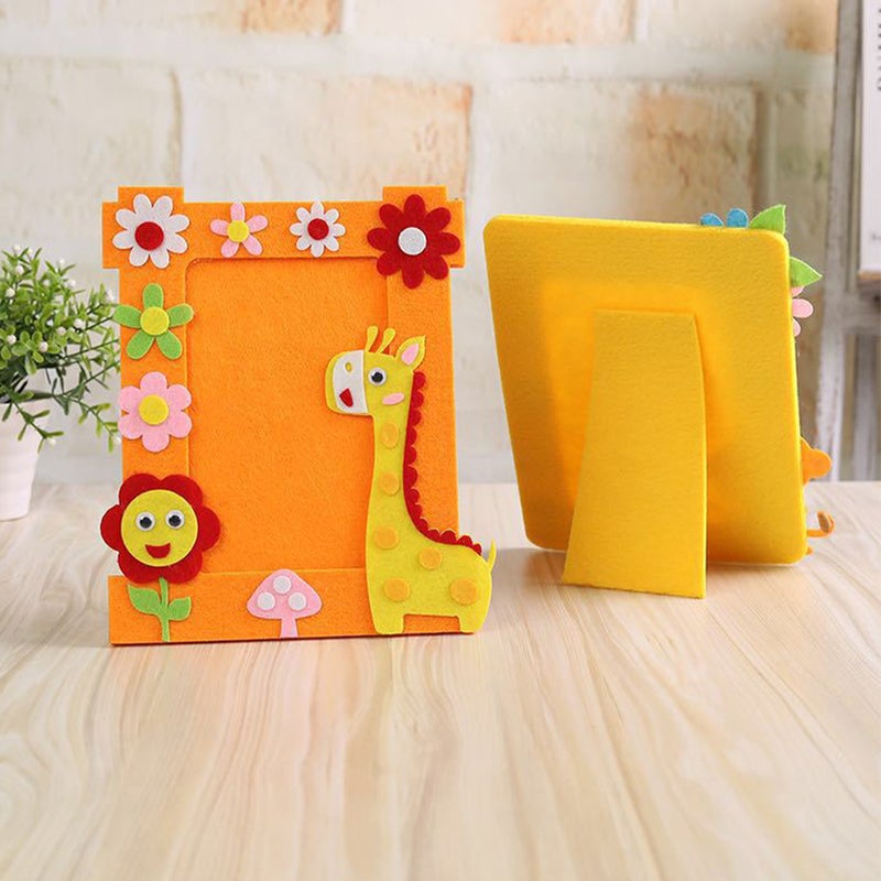 4Pcs Cartoon Picture Frame Non-woven Fabric Photo Frame Kids DIY Photo Frame Lovely Picture Frame - Image 1