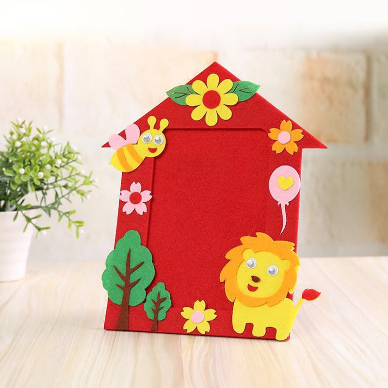 4Pcs Cartoon Picture Frame Non-woven Fabric Photo Frame Kids DIY Photo Frame Lovely Picture Frame - Image 3