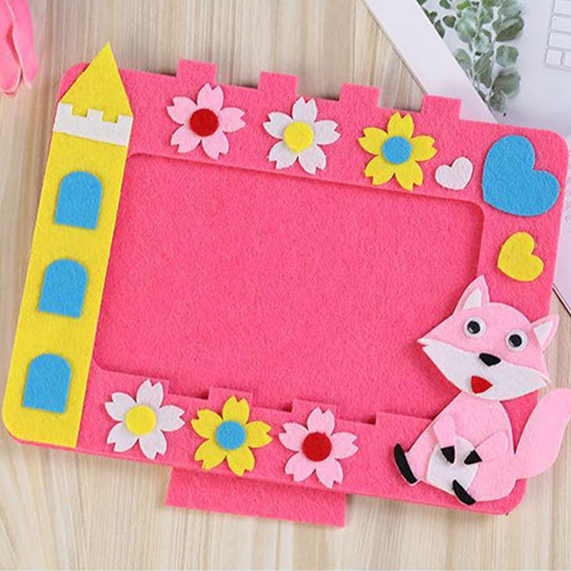 4Pcs Cartoon Picture Frame Non-woven Fabric Photo Frame Kids DIY Photo Frame Lovely Picture Frame - Image 2