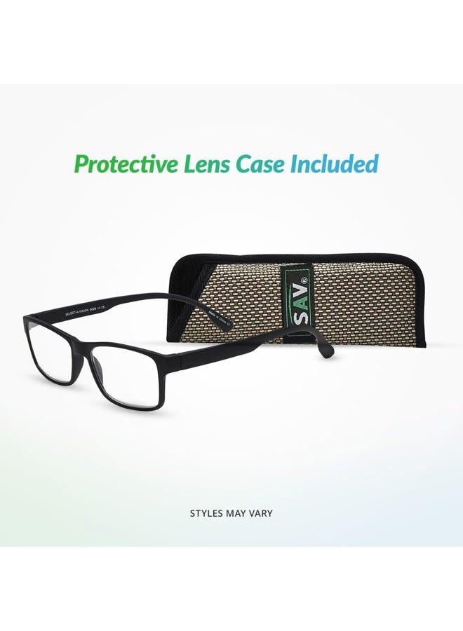 SAV Eyewear Men's Flex 2 5029 Black Reading Glasses, 1.5 - Image 5