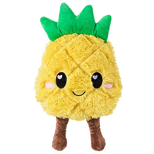 Happy Fuel Pineapple Microwavable Unscented Heating Pad for Women and Kids- Cute Soft Cozy Pillow Plush Heatable Warm Stuffed Animals - Kawaii Hot and Cold Plushie Food Toy - Pineapple Gifts for Girls and Boys - Image 1