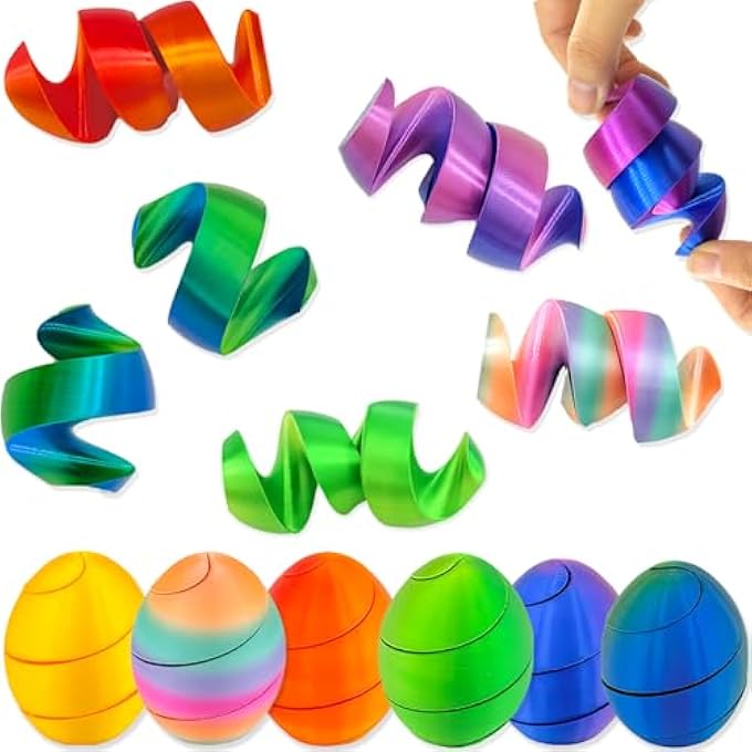 Wercow 3D Printed Spiral Egg Fidget (6Pc Color) - Image 2