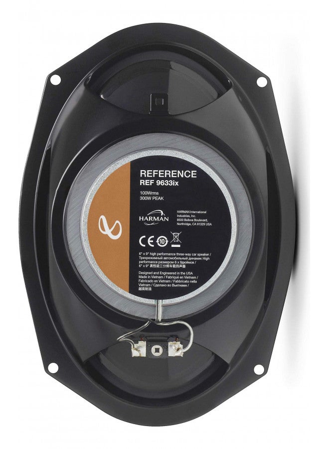 Infinity Reference REF-9633IX 6x9 3-Way Coaxial Speakers (300 WATTS 100 RMS) - Image 1