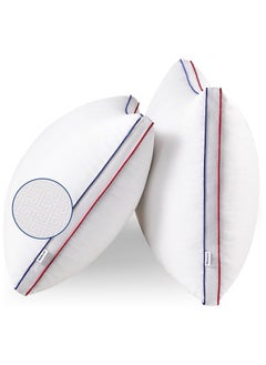 Beauenty Pillows Standard Size Set of 2 - Fluffy Standard Pillows 2 Pack, Bed Pillows for Sleeping Hotel Quality Gusseted Pillow with Down Alternative for Back,Stomach,or Side Sleeper, Machine Washable  - Image 1