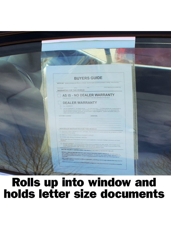 Versa-Tags Form Holder, Buyers Guide Holder, Buyers Guide Window Hangers, Buyers Guide Window Holder For Car Dealership, Forms Holder, 9” X 13” Clear Plastic Pouch, Packaged 50 Per Pack - Image 5