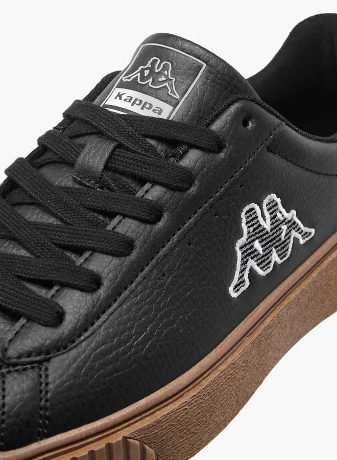 Kappa Women's Logo Applique Sneakers with Lace-Up Closure