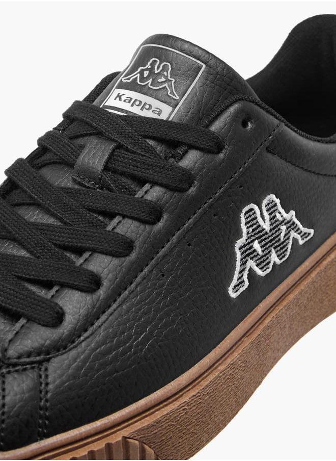 Kappa Women's Logo Applique Sneakers with Lace-Up Closure  - Image 4