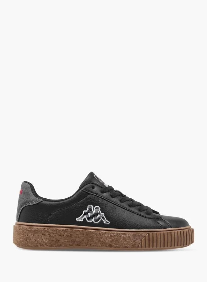 Kappa Women's Logo Applique Sneakers with Lace-Up Closure