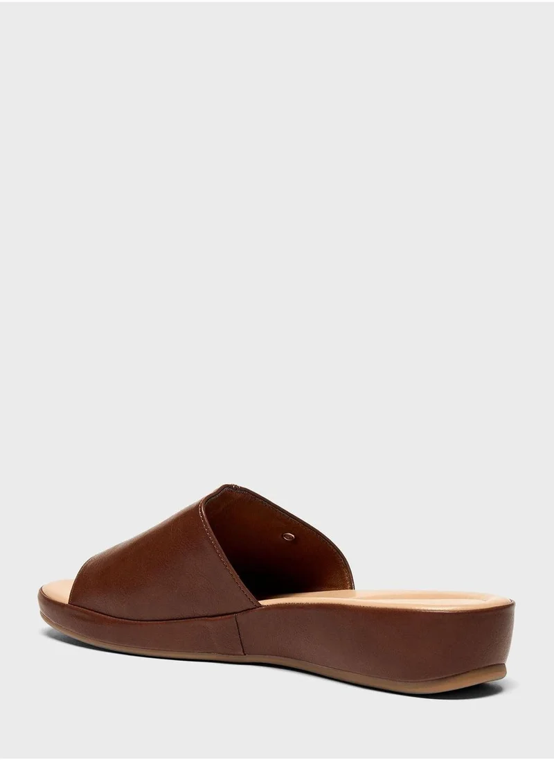 shoexpress One Strap Wedge Sandals