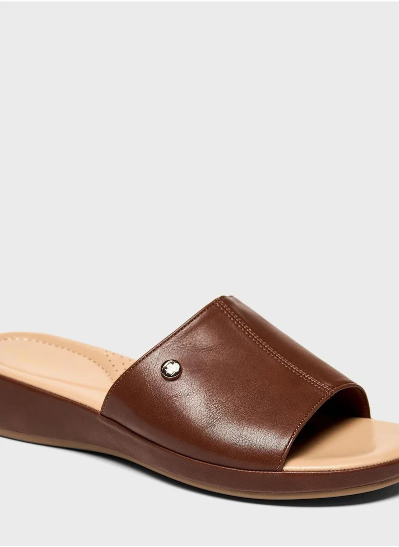 shoexpress One Strap Wedge Sandals