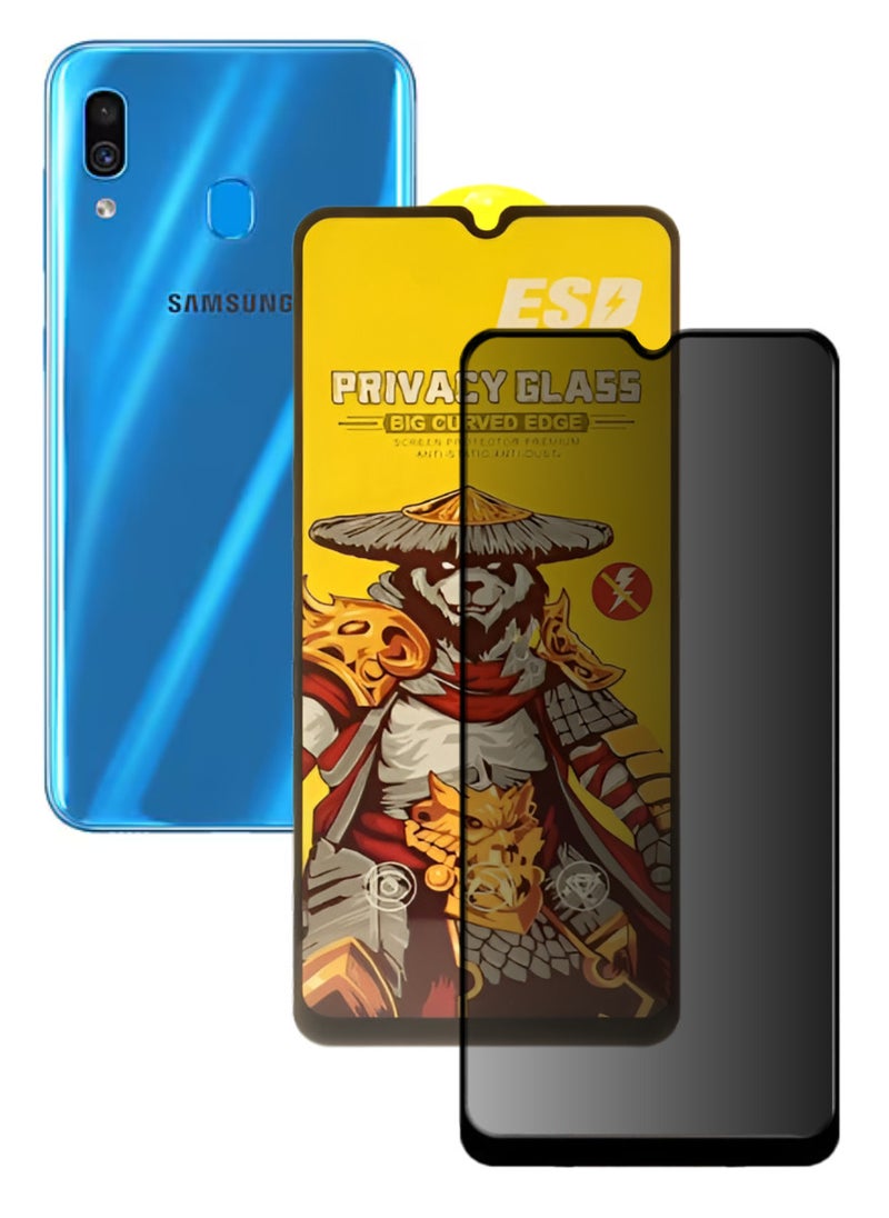 ESD Tempered Dustproof Privacy Glass Screen Protector Compatible For Samsung Galaxy A30 - Image 1
