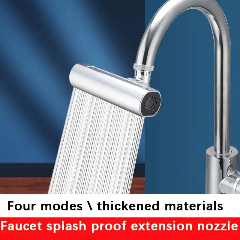Flipco 4 in 1 360 Waterfall Kitchen Faucet Touch Kitchen Faucets Faucet Extender for Kitchen Sink Swivel Waterfall Kitchen Faucet for Washing Vegetable Fruit - Image 2