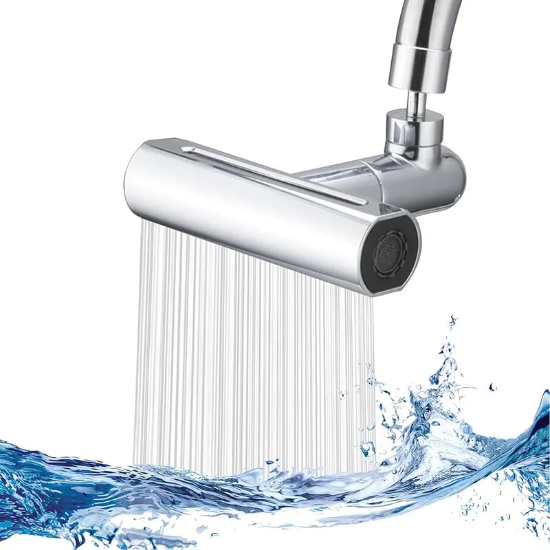Flipco 4 in 1 360 Waterfall Kitchen Faucet Touch Kitchen Faucets Faucet Extender for Kitchen Sink Swivel Waterfall Kitchen Faucet for Washing Vegetable Fruit - Image 1