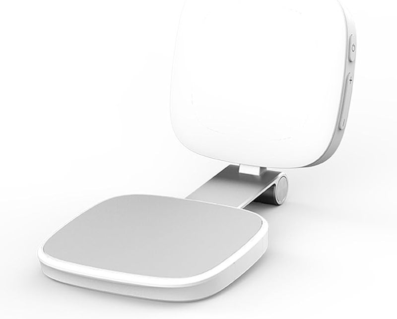 White Magnetic Folding LED Fill Light 5 Brightness CRI 90 Adjustable Selfie Ring - Image 3