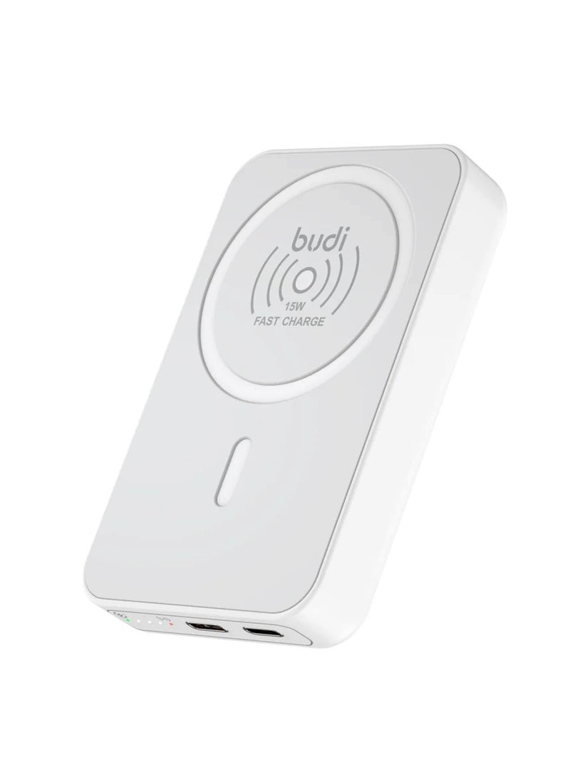 Budi 10,000mAh MagSafe Power Bank 20W PD Fast Charge 15W Wireless USB-C Portable Charger for iPhone and Smartphones - Image 5