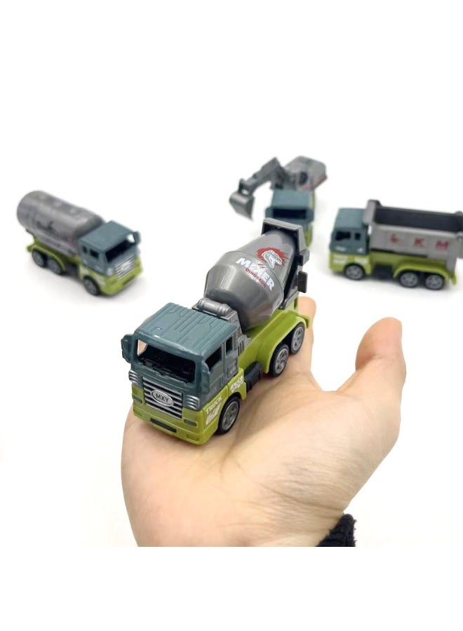 هالامودو مقياس 1:50 4 دينوصور ألوي الظهر مجموعة السيارات -محاكاة الوحوش المركبات الهندسية ذات الامامية المعدنية، ألعاب القوى الخالية من البطاريات، الترويج للعين -التنسيق، هدية تثقيفية مثالية لعيد الميلاد للأولاد والفتيات (9*3.5*5.5 سم) - Image 4