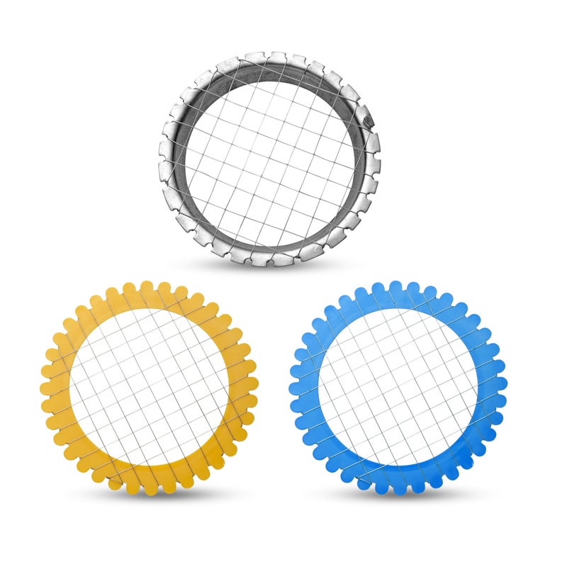 Egg Dicer for Hard Boiled Eggs Wire Egg Salad Chopper Grid Metal Plastic Potato Carrot Egg Cutter Set of 3 Manual Grid for Salads Appetizers and Sandwiches