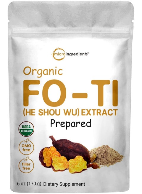 Organic FO-TI (He Shou Wu) Extract Prepared, 6 oz