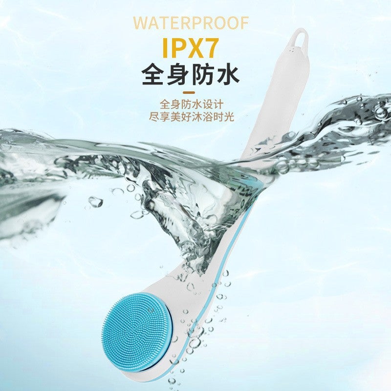 New Electric Bath Brush Household Fully Automatic Waterproof Multifunctional Bath Brush Long Handle Back Rubbing Bath Brush - Image 3