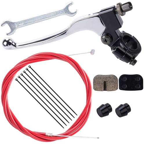 MRELC Mini Bike Brake Lever 78 22mm Clutch 155cm Brake Cable fit for Coleman CT100U CC100X Doodle Bug Baja DB30 98cc 100cc 3hp Motovox MBX10 MBX11 Monster Moto MMB80 Powersport Parts Red - Image 1