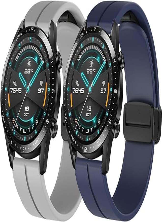 Next Magnetek Buckle Soft Silicone Strap Compatible with 22mm Watches