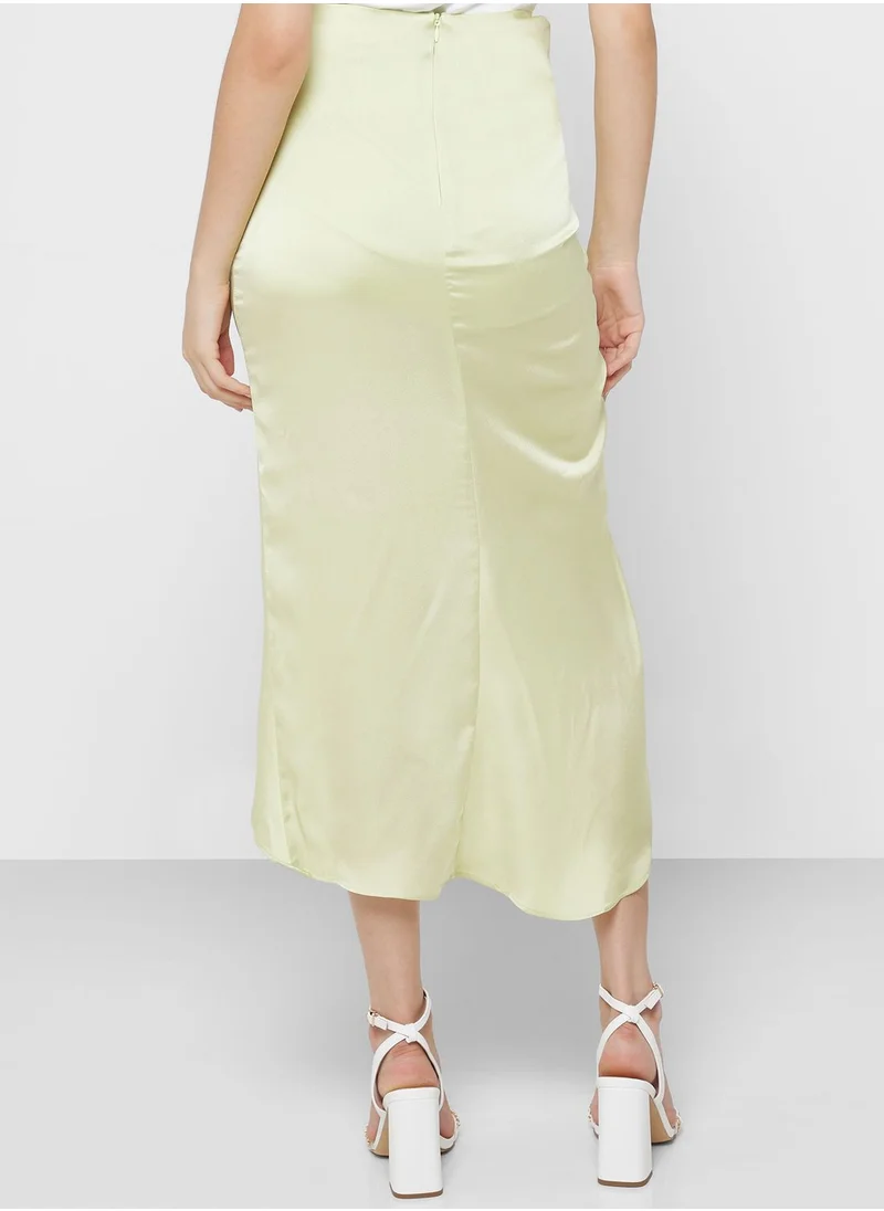 Finders Keepers High Waist Ruched Skirt