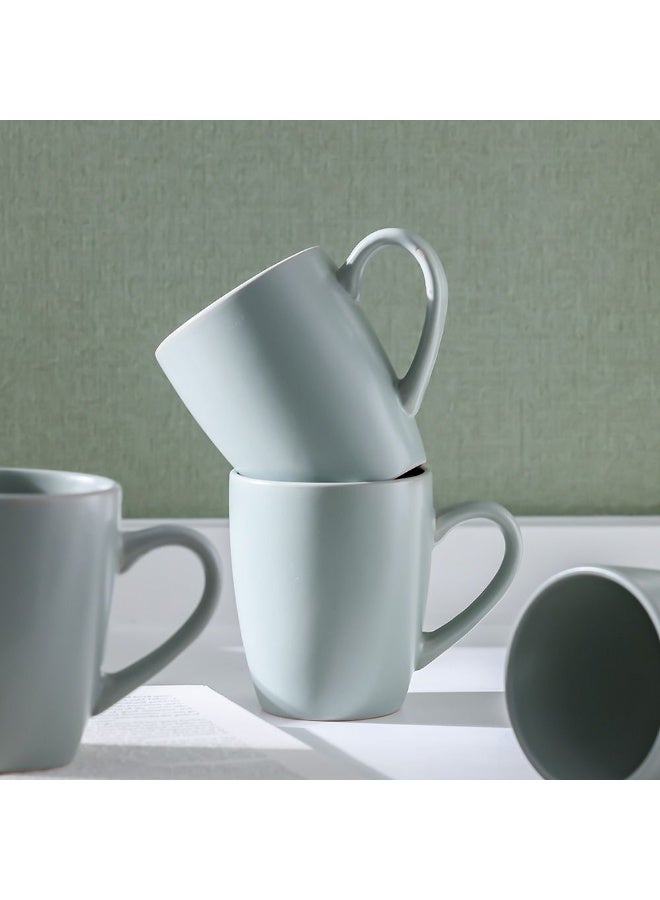DANUBE HOME Apollo 4-Piece Mug Set - Grey Stoneware, 350ml - Stylish & Durable, Dishwasher & Microwave Safe, Ideal for Coffee & Tea, Smooth Glazed Finish, Everyday Use - Image 2