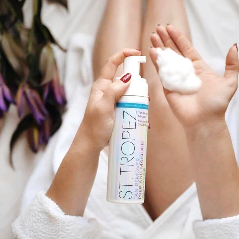 St.Tropez Tan Remover Mousse & Primer, 2-in-1 Prep and Maintain, Detox and Prime Skin, Sensitive Skin, Vegan, Natural & Cruelty Free, 6.7 Fl Oz - Image 2