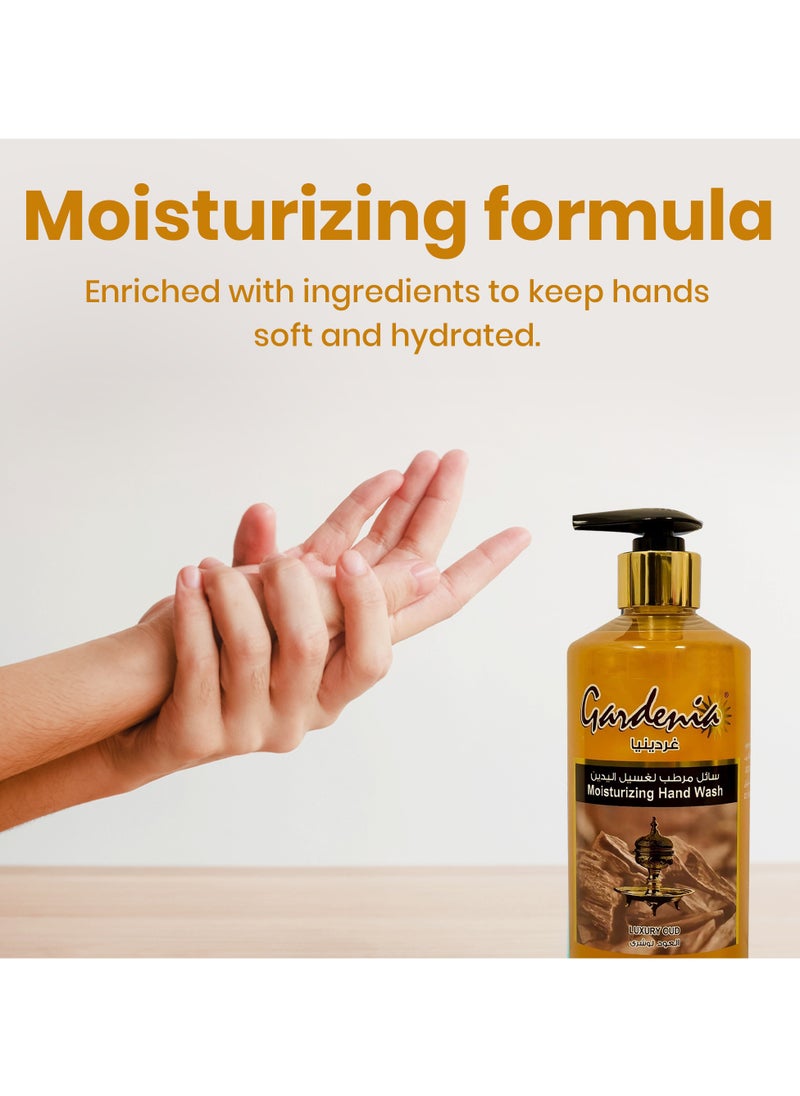 Gardenia - Handwash Liquid Soap Oud, 500ml - Pack of 3 - Gentle Cleansing with Luxurious Oud Scent - Image 1