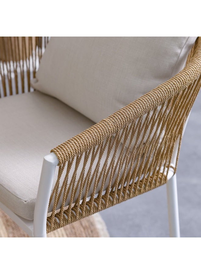 DANUBE HOME Premium Nuvana 1 + 4-Seater Dining Set, Modern Comfortable Chairs & Table Set, Durable Home Dining Furniture, Elegant Design  – Brown/Beige - Image 4