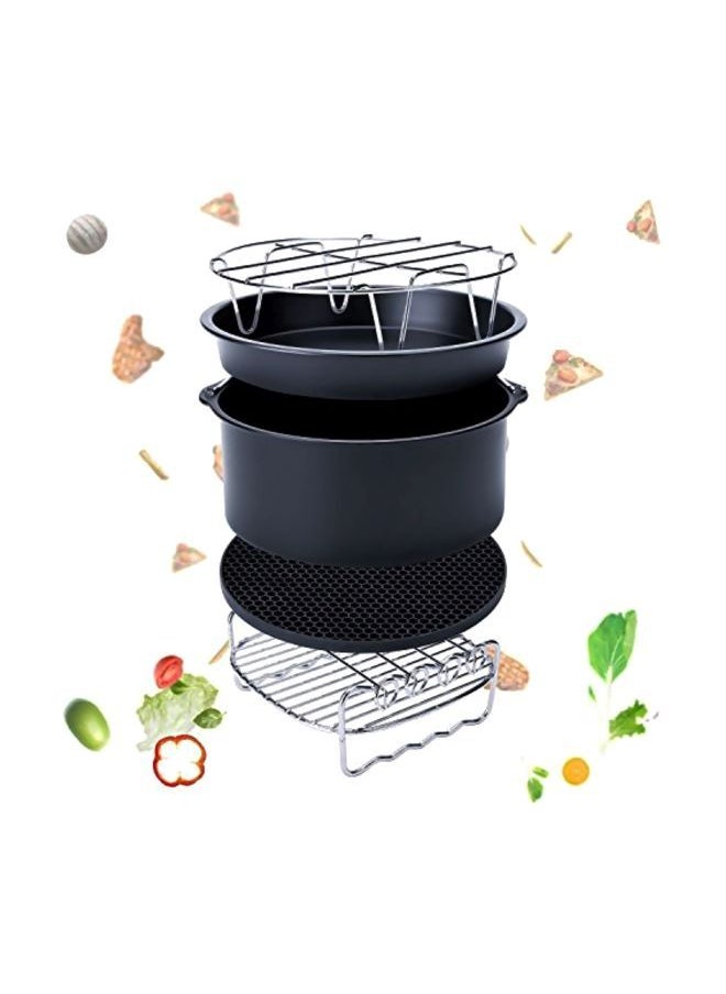 NIBEMINENT - Pack Of 2 Stainless Steel Cooling Steaming Rack Silver 8x8x1.2inch - Image 1