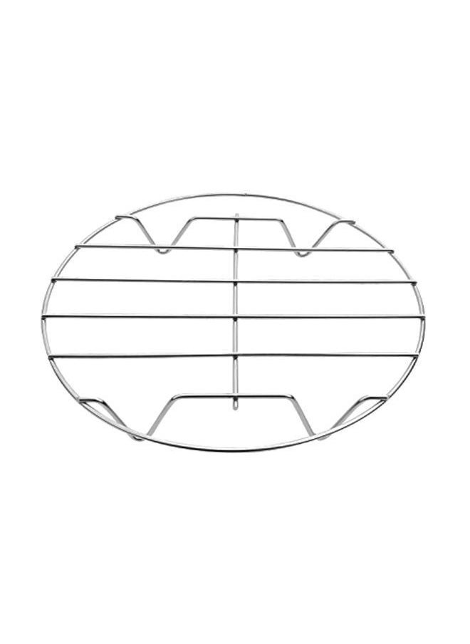 NIBEMINENT - Pack Of 2 Stainless Steel Cooling Steaming Rack Silver 8x8x1.2inch - Image 1