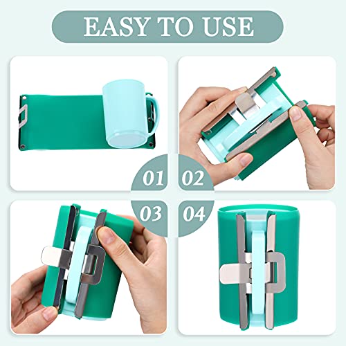 Patelai 15 oz and 11 oz Silicone Mug Clamp, 3D Sublimation Silicone Mug Wrap Cup Clamp Fixture for Mugs Printing - Image 5