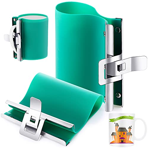 Patelai 15 oz and 11 oz Silicone Mug Clamp, 3D Sublimation Silicone Mug Wrap Cup Clamp Fixture for Mugs Printing - Image 1