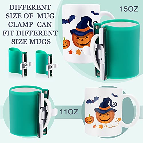 Patelai 15 oz and 11 oz Silicone Mug Clamp, 3D Sublimation Silicone Mug Wrap Cup Clamp Fixture for Mugs Printing - Image 2