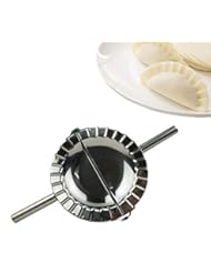 Proshopping Proshopping Stainless Steel Dumpling Maker, X-Large 5" Goya Empanada Press Mold, Ravioli Mould Crimper, Wraper Dough  - Image 1