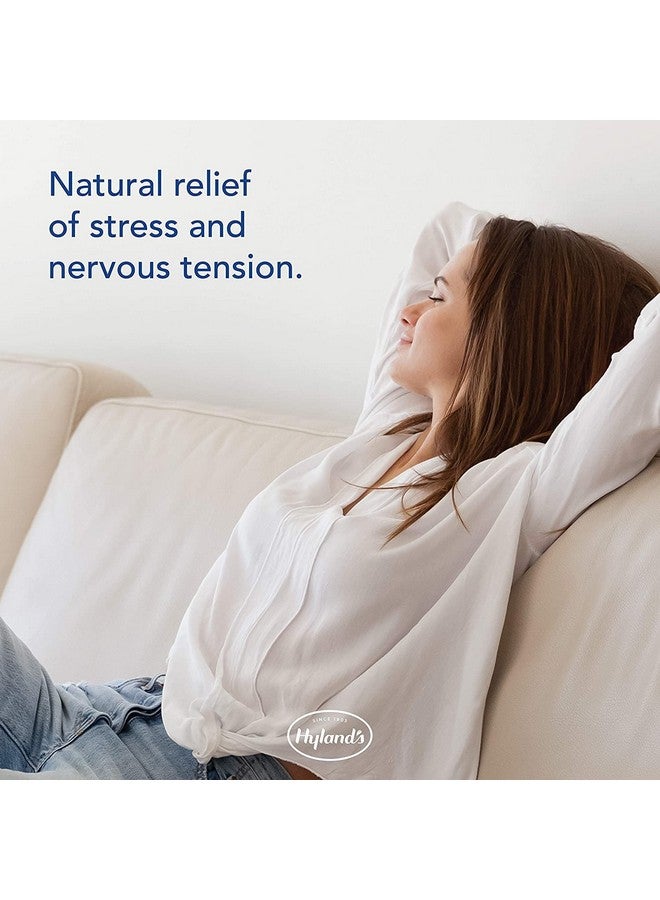 Hyland's Hyland's Nerve Tonic Stress Relief Tablets, Natural Relief of Restlessness, Nervousness and Irritability Symptoms, Non-Habit Forming, Quick Dissolving Tablets, 50 Count  - Image 4