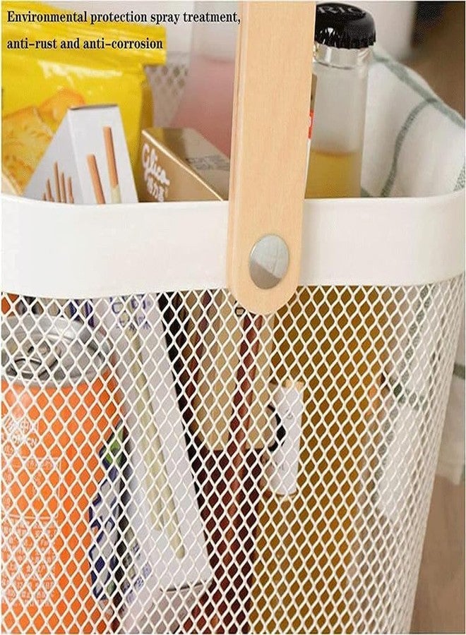 AZLVERA Metal Mesh Rectangular Basket - Multipurpose Storage Organizer, Fruit Basket, And Picnic Basket For Kitchen And Home - Ideal Basket For Storage And Organization (Pack Of 1, Blue) - Image 5