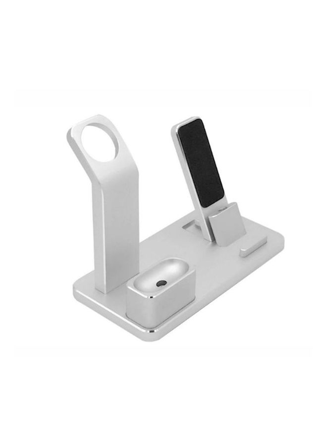 Loquat Charger Dock Station For Apple iPhone 7/8/X Silver - Image 2